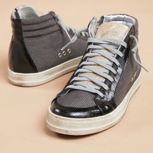 P448 Ribbed High Top Sneakers - Size 36